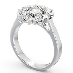 Cluster Diamond Halo Style Ring 18K White Gold CL5_WG_THUMB1 