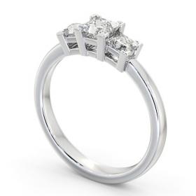 Three Stone Princess Diamond Trilogy Ring 18K White Gold TH100_WG_THUMB1 