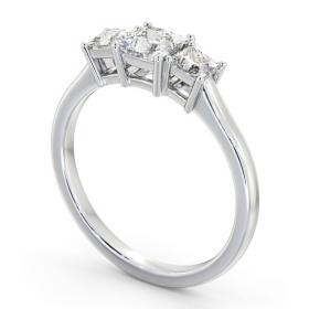 Three Stone Princess Diamond Trilogy Ring 18K White Gold TH101_WG_THUMB1 