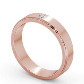 Mens Step Flat Profile Princess Diamond Diamond Wedding Ring 18K Rose Gold WBM55_RG_THUMB1 