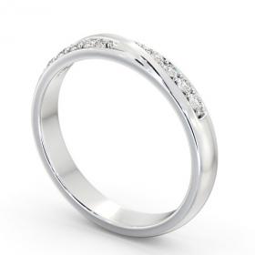 Ladies Round Diamond 0.15ct Wedding Ring Platinum WBF47_WG_THUMB1 