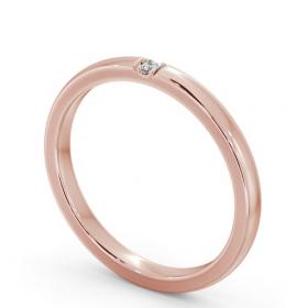 Ladies Single Princess Diamond Wedding Ring 18K Rose Gold WBF49_RG_THUMB1 
