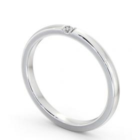 Ladies Single Princess Diamond Wedding Ring Platinum WBF49_WG_THUMB1 