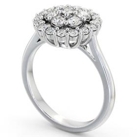 Cluster Diamond Glamorous Design Ring 18K White Gold CL24_WG_THUMB1 