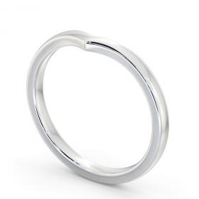 Ladies Plain Wishbone Wedding Ring 9K White Gold WBF63_WG_THUMB1 