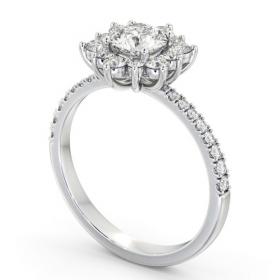 Cluster Diamond Halo Style Ring 18K White Gold CL54_WG_THUMB1 