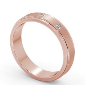 Mens Step Princess Diamond with Matt Finish Diamond Wedding Ring 18K Rose Gold WBM51B_RG_THUMB1 