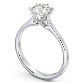 Round Diamond High Set Engagement Ring 18K White Gold Solitaire ENRD28_WG_THUMB1 