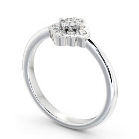 Cluster Diamond Unique Style Ring 18K White Gold CL44_WG_THUMB1 