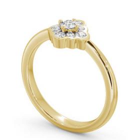 Cluster Diamond Unique Style Ring 18K Yellow Gold CL44_YG_THUMB1 