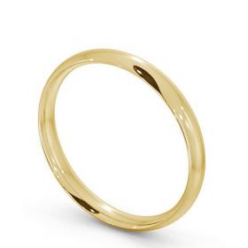 Ladies Plain Traditional Court Wedding Ring 18K Yellow Gold WBF2_YG_THUMB1 