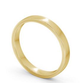 Ladies Plain Flat Style Wedding Ring 18K Yellow Gold WBF4_YG_THUMB1 