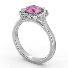 Cluster Pink Sapphire and Diamond 1.80ct Ring 18K White Gold GEM108_WG_PS_THUMB1 