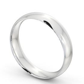 Mens Plain Traditional Court Wedding Ring 9K White Gold WBM2_WG_THUMB1 