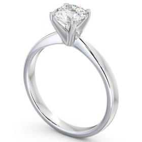 Round Diamond Contemporary Engagement Ring 9K White Gold Solitaire ENRD4_WG_THUMB1 