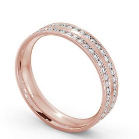 Mens Diamond 0.74ct Double Channel Set Wedding Ring 18K Rose Gold WBM12_RG_THUMB1 