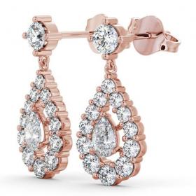 Drop Pear Diamond Glamorous Earrings 9K Rose Gold ERG18_RG_THUMB1 