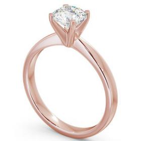 Round Diamond Contemporary Engagement Ring 9K Rose Gold Solitaire ENRD4_RG_THUMB1 