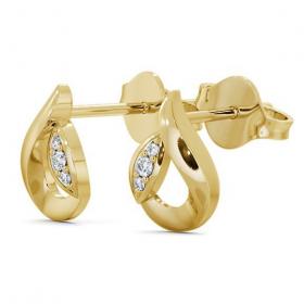 Tear Drop Round Diamond Earrings 9K Yellow Gold ERG28_YG_THUMB1 