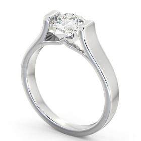 Round Diamond Wide Tension Set Engagement Ring 18K White Gold Solitaire ENRD37_WG_THUMB1 