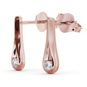 Drop Round Diamond Earrings 9K Rose Gold ERG54_RG_THUMB1 