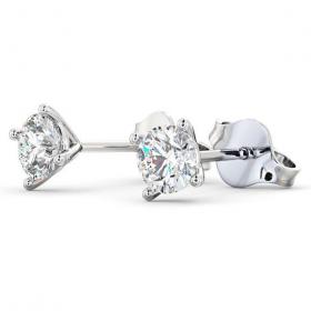 Round Diamond Four Claw Stud Earrings 9K White Gold ERG69_WG_THUMB1 
