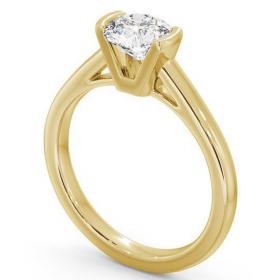 Round Diamond Tension Set Engagement Ring 18K Yellow Gold Solitaire ENRD39_YG_THUMB1 