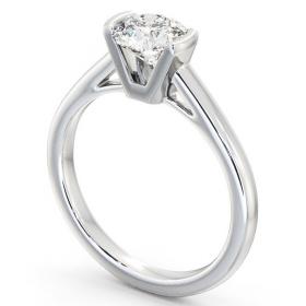 Round Diamond Tension Set Engagement Ring Platinum Solitaire ENRD39_WG_THUMB1 