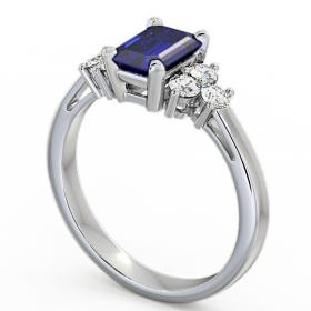 Blue Sapphire and Diamond 1.51ct Ring 18K White Gold GEM1_WG_BS_THUMB1 