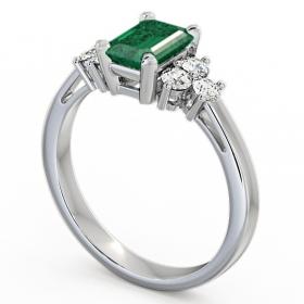 Emerald and Diamond 1.26ct Ring 18K White Gold GEM1_WG_EM_THUMB1 