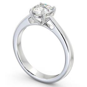 Round Diamond 4 Prong Engagement Ring 18K White Gold Solitaire ENRD1_WG_THUMB1 