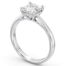 Princess Diamond Classic Engagement Ring 18K White Gold Solitaire ENPR2_WG_THUMB1 