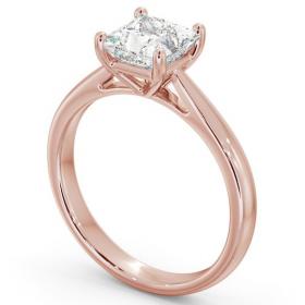 Princess Diamond Classic Engagement Ring 18K Rose Gold Solitaire ENPR2_RG_THUMB1 