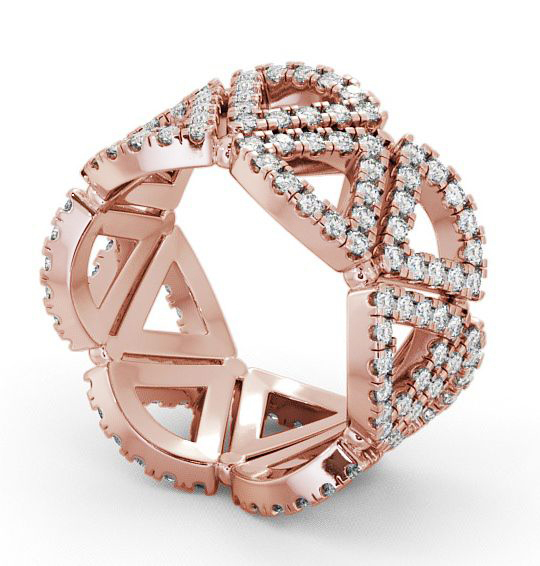 Cluster Diamond 0.95ct Cocktail Ring 18K Rose Gold - Ivana AD4_RG_THUMB1