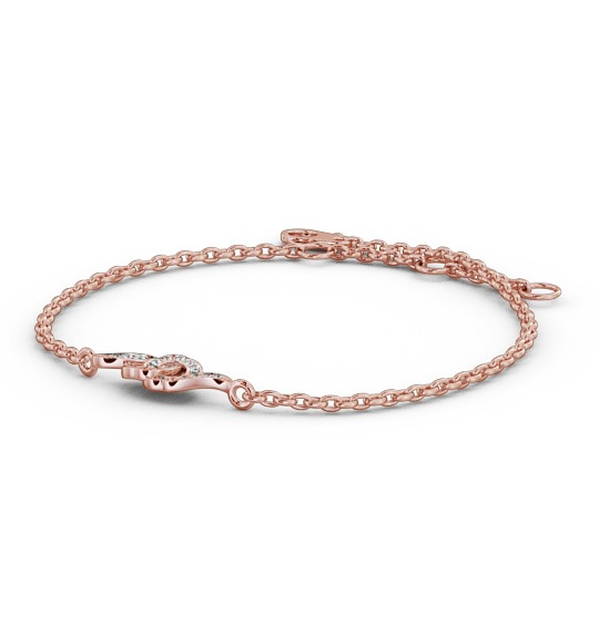 Circle Design Delicate Diamond Bracelet 9K Rose Gold - Sorana BRC6_RG_THUMB1