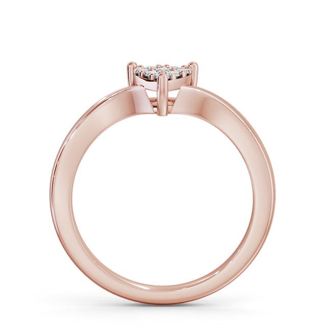 Cluster Diamond Ring 18K Rose Gold - Arabella CL10_RG_UP