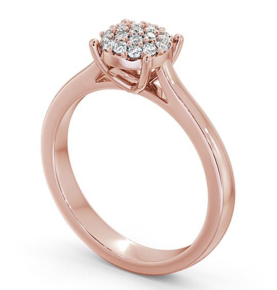 Cluster Diamond Ring 18K Rose Gold - Balmoral CL11_RG_THUMB1