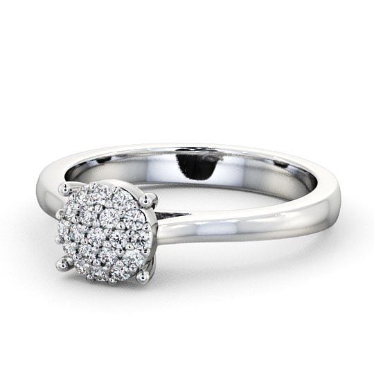  Cluster Diamond Ring 18K White Gold - Balmoral CL11_WG_THUMB2 