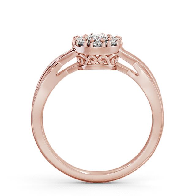 Cluster Diamond Ring 18K Rose Gold - Ratho CL14_RG_UP