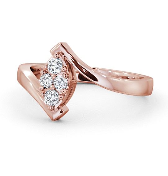  Cluster Diamond Ring 9K Rose Gold - Treville CL15_RG_THUMB2 