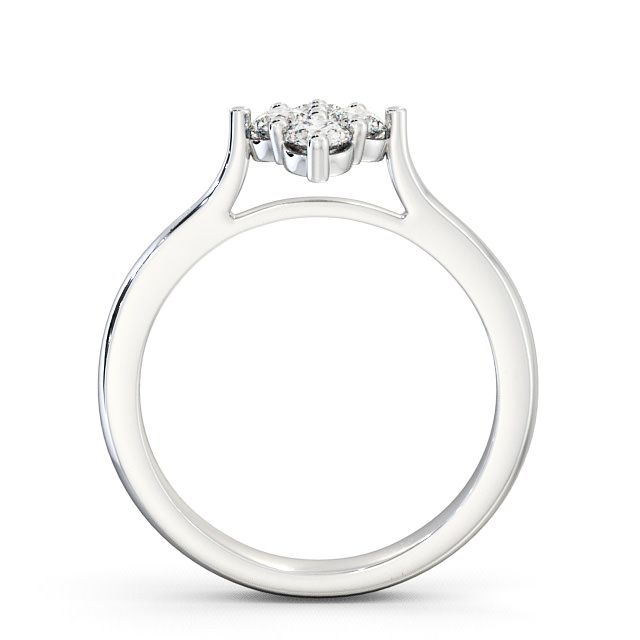Cluster Round Diamond Ring Platinum - Aberargie CL17_WG_UP