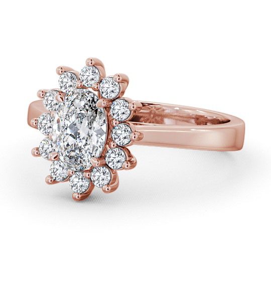  Cluster Oval Diamond Ring 18K Rose Gold - Ailstone CL1_RG_THUMB2 
