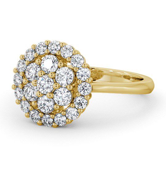  Cluster Diamond Ring 18K Yellow Gold - Kaimes CL24_YG_THUMB2 