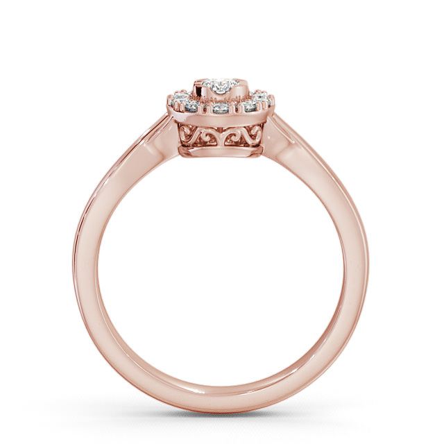 Cluster Diamond Ring 18K Rose Gold - Tirley CL25_RG_UP
