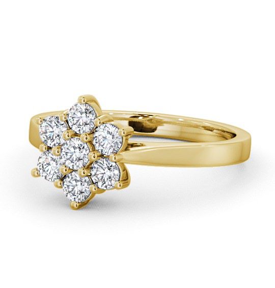  Cluster Diamond Ring 18K Yellow Gold - Baile CL2_YG_THUMB2 