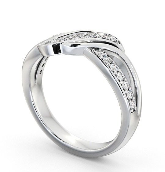  Half Eternity Round Diamond 0.21ct Ring 18K White Gold - Bremere CL36_WG_THUMB1 