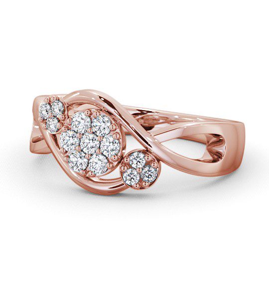  Cluster Round Diamond 0.20ct Ring 9K Rose Gold - Dalderby CL37_RG_THUMB2 