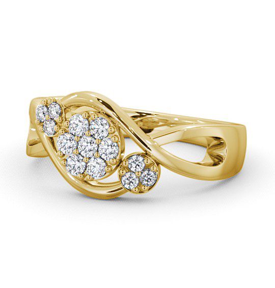  Cluster Round Diamond 0.20ct Ring 18K Yellow Gold - Dalderby CL37_YG_THUMB2 