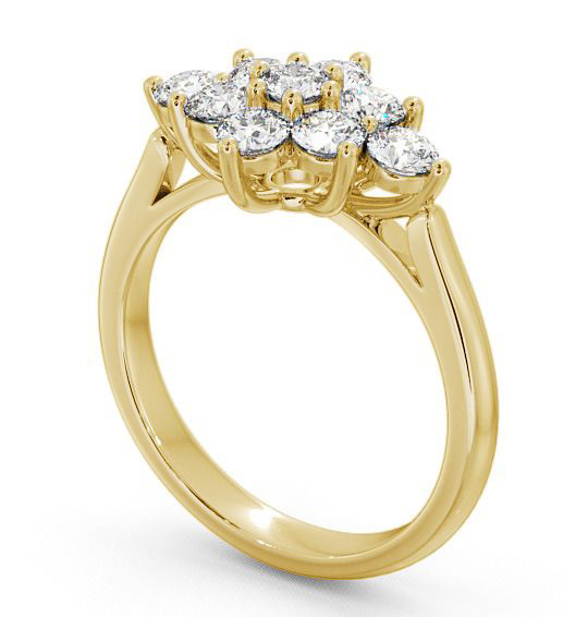  Cluster Diamond Ring 18K Yellow Gold - Marple CL42_YG_THUMB1 