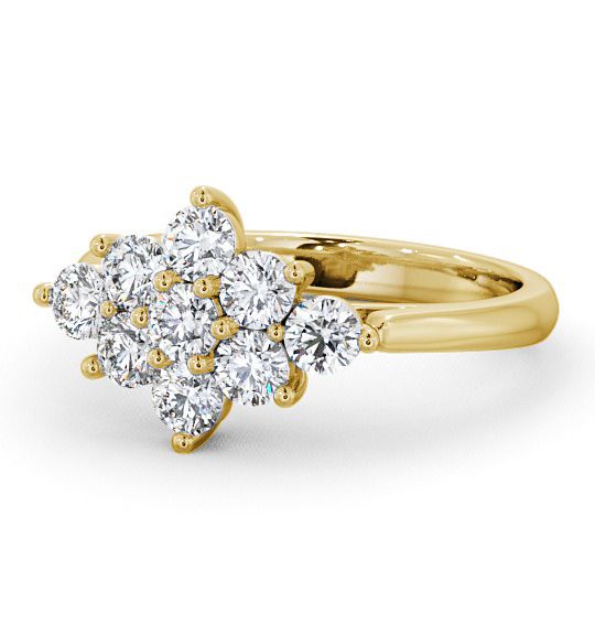  Cluster Diamond Ring 18K Yellow Gold - Marple CL42_YG_THUMB2 